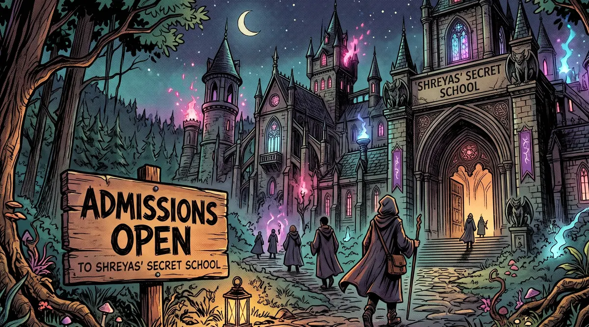 Cover image for Shreyas' Secret School.